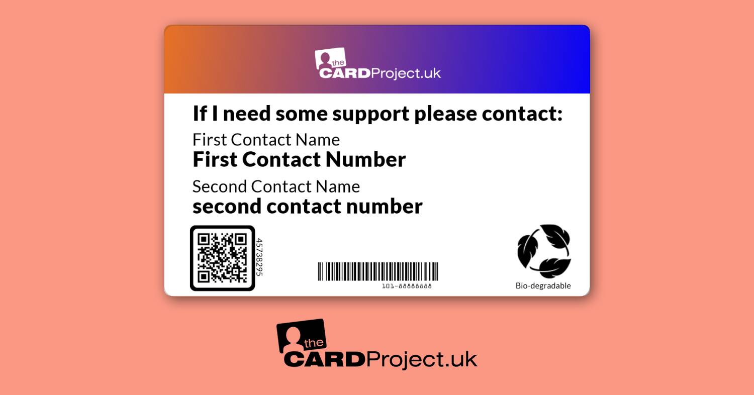 FND Awareness Medical ID Alert Card  (REAR)